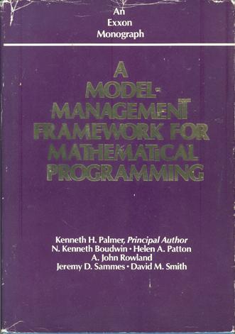 http://www.amazon.co.uk/Model-management-Framework-Mathematical-Programming-Monograph/dp/047180472X/ref=sr_1_3?ie=UTF8&qid=1354110396&sr=8-3
